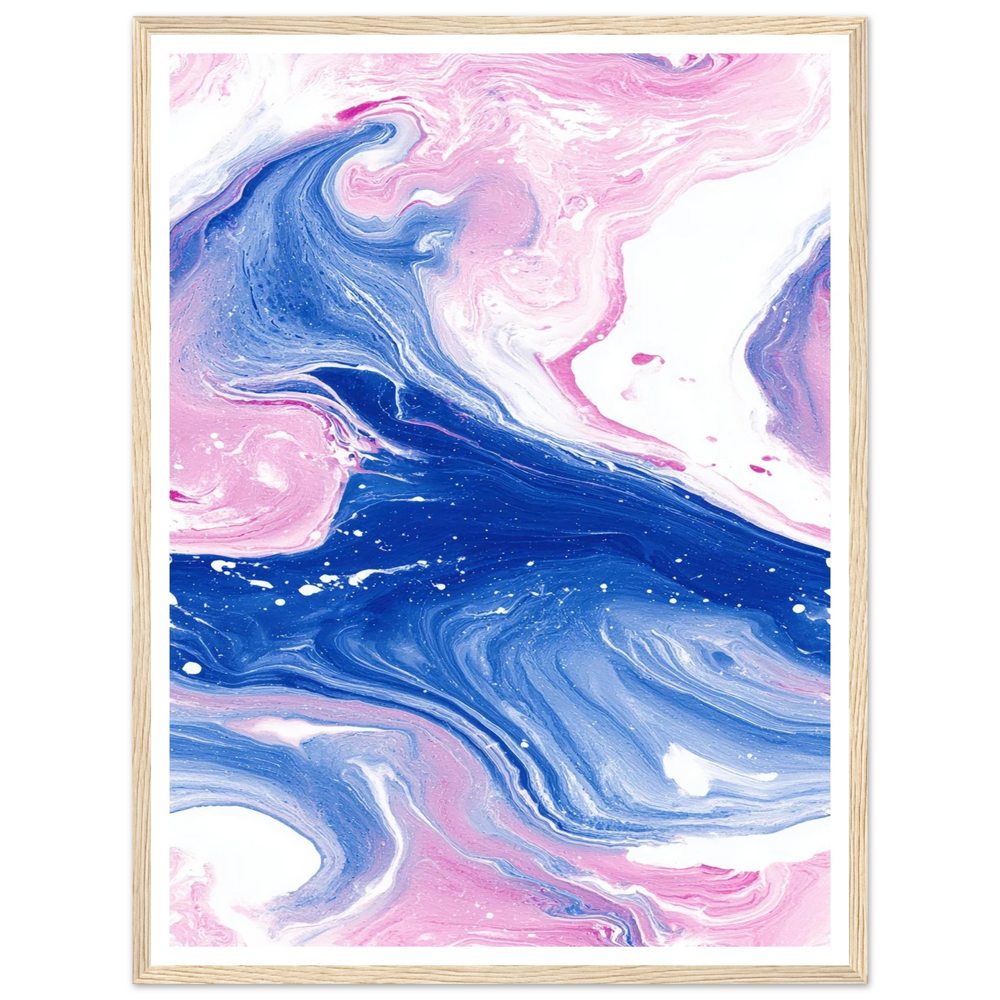 Fluid Lace Veil - Framed Poster - 30x40 cm / 12x16″ - Black frame