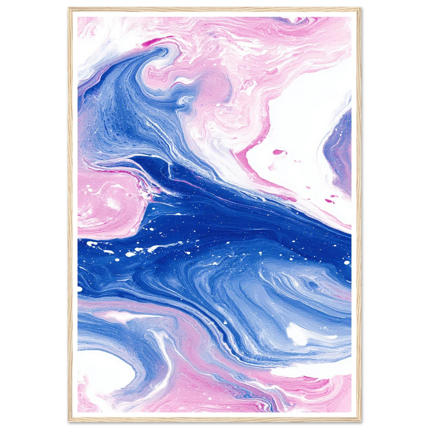 Fluid Lace Veil - Framed Poster - 30x40 cm / 12x16″ - Black frame