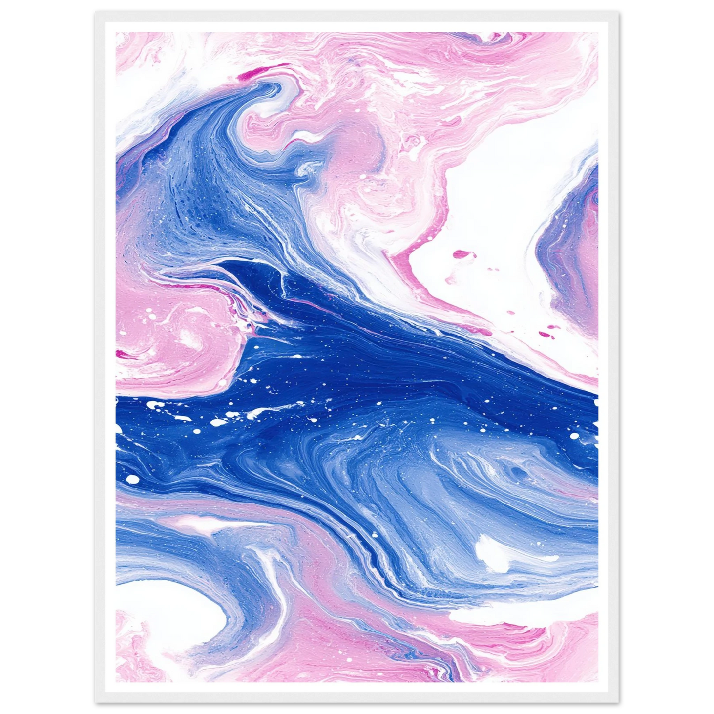 Fluid Lace Veil - Framed Poster - 30x40 cm / 12x16″ - Black frame