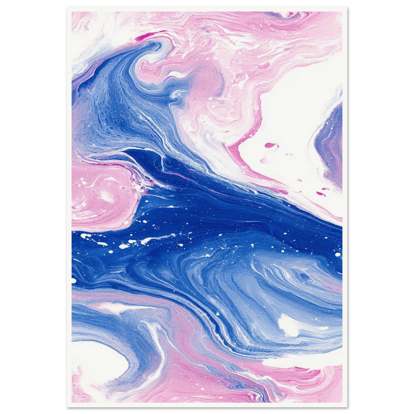 Fluid Lace Veil - Framed Poster - 30x40 cm / 12x16″ - Black frame