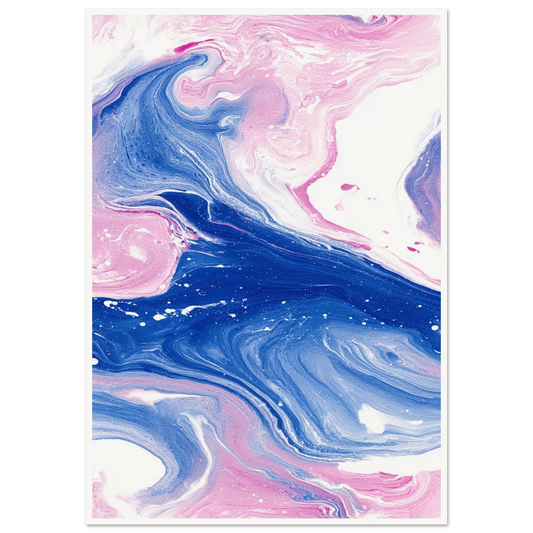 Fluid Lace Veil - Framed Poster - 30x40 cm / 12x16″ - Black frame