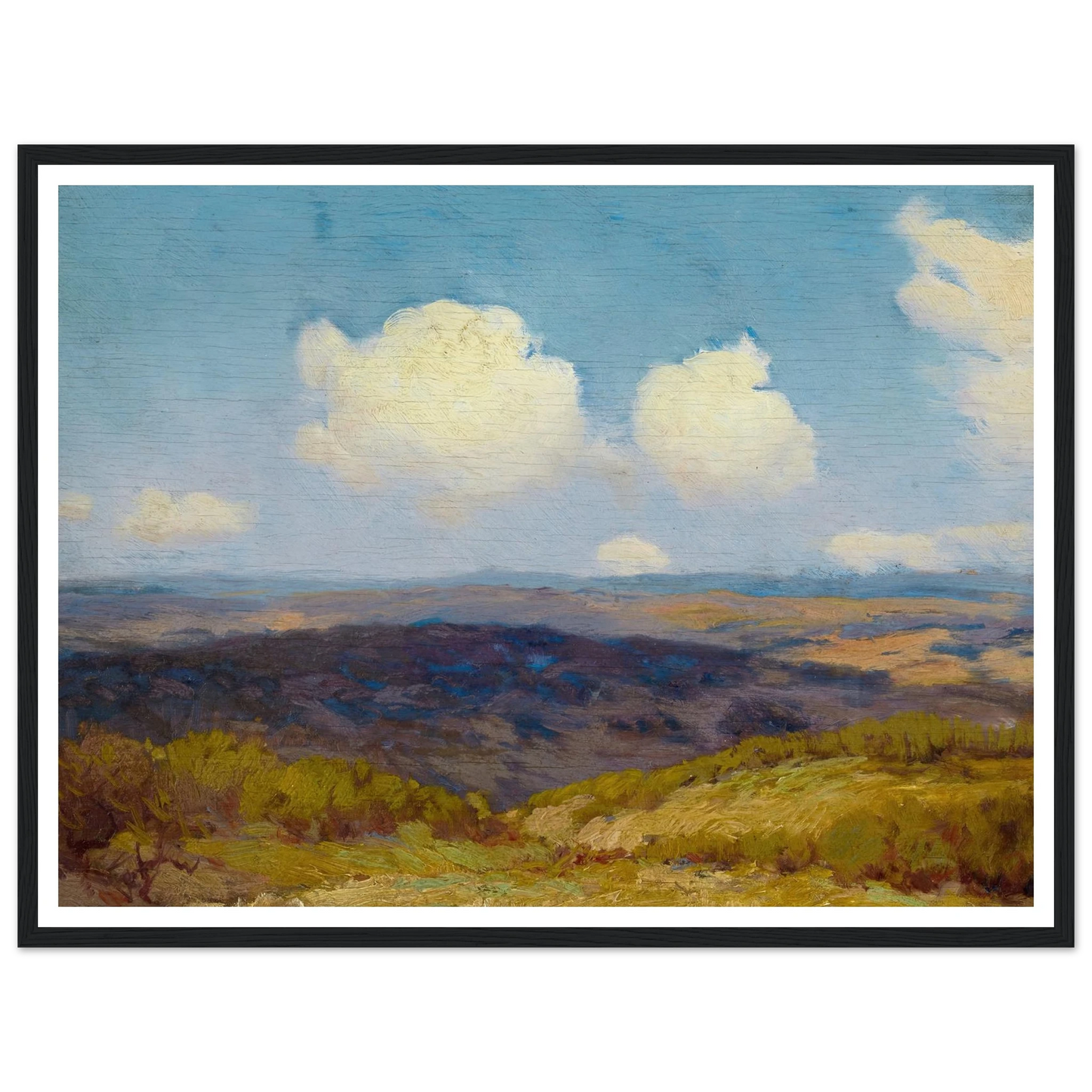 Flying Shadows (1910) Art Print | Julian Onderdonk - Framed Poster - 30x40 cm / 12x16″ - Black frame