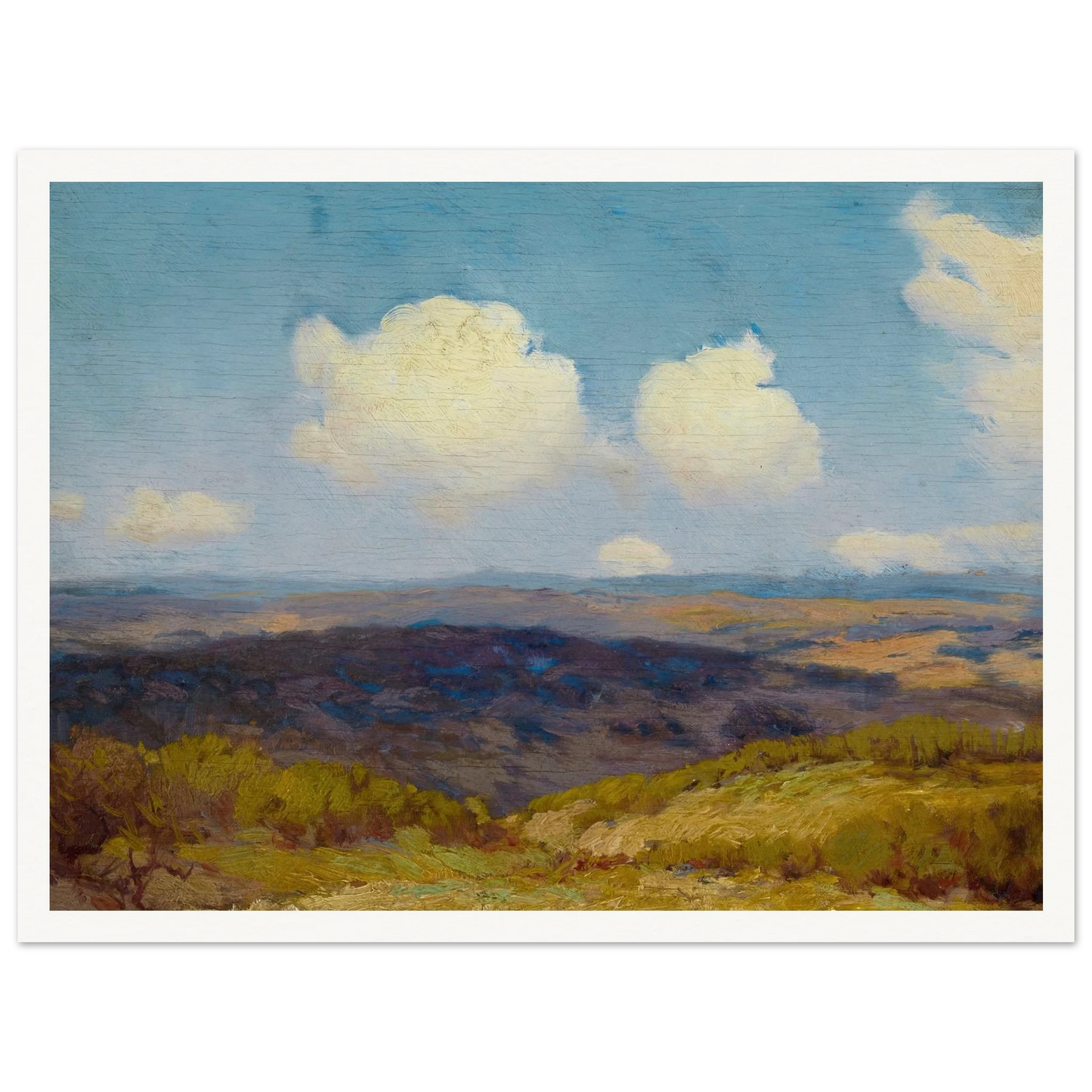 Flying Shadows (1910) Art Print | Julian Onderdonk - Framed Poster - 30x40 cm / 12x16″ - Black frame