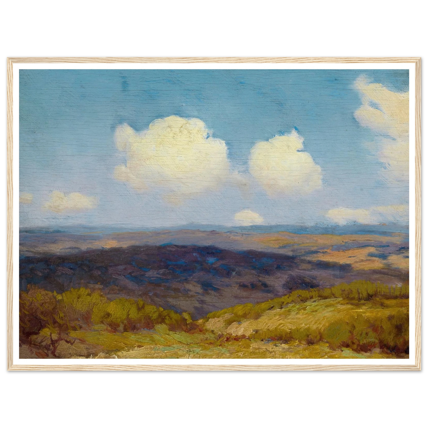 Flying Shadows (1910) Art Print | Julian Onderdonk - Framed Poster - 30x40 cm / 12x16″ - Black frame