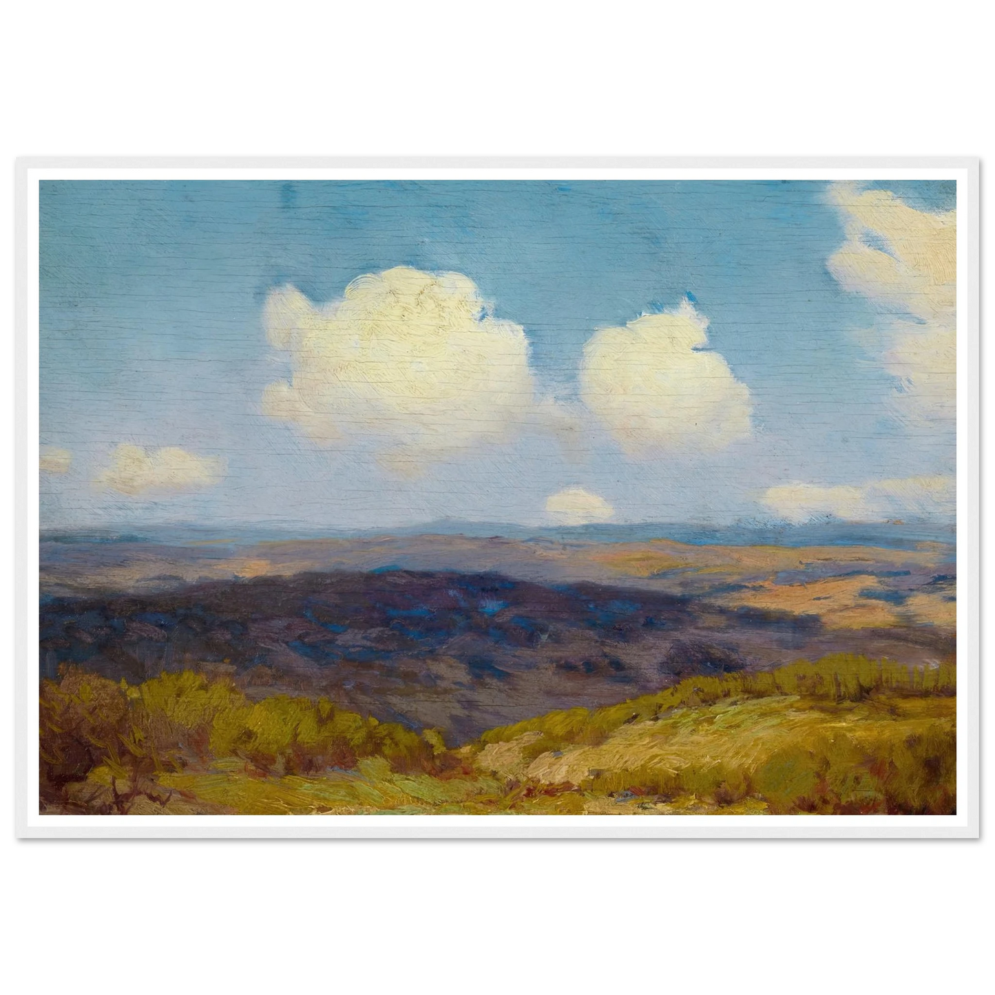 Flying Shadows (1910) Art Print | Julian Onderdonk - Framed Poster - 30x40 cm / 12x16″ - Black frame