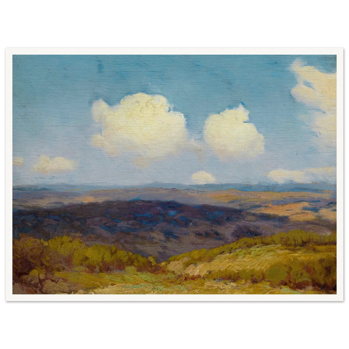 Flying Shadows (1910) Art Print | Julian Onderdonk - Framed Poster - 30x40 cm / 12x16″ - Black frame