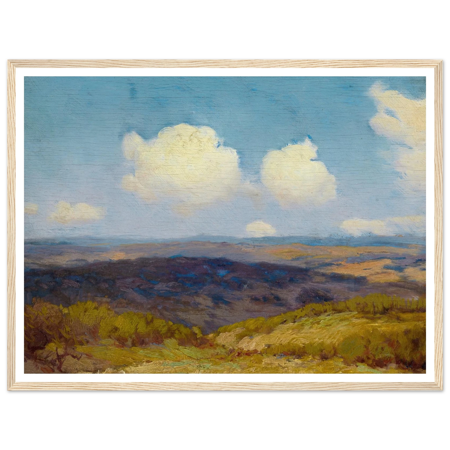 Flying Shadows (1910) Art Print | Julian Onderdonk - Framed Poster - 30x40 cm / 12x16″ - Black frame