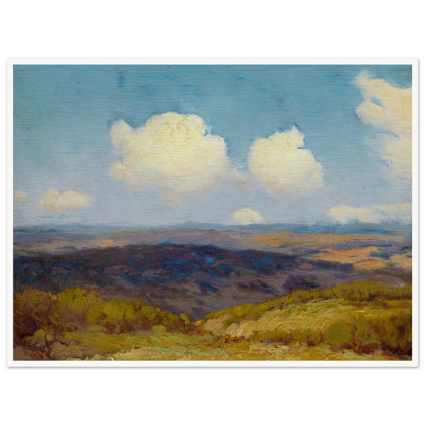 Flying Shadows (1910) Art Print | Julian Onderdonk - Framed Poster - 30x40 cm / 12x16″ - Black frame