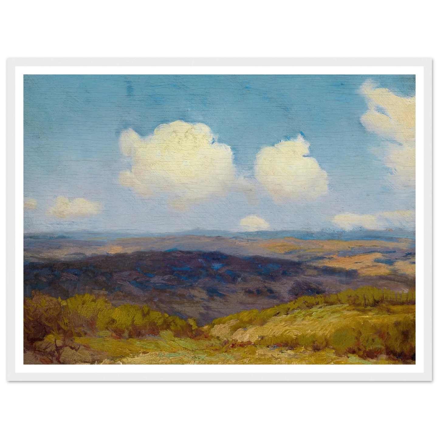 Flying Shadows (1910) Art Print | Julian Onderdonk - Framed Poster - 30x40 cm / 12x16″ - Black frame