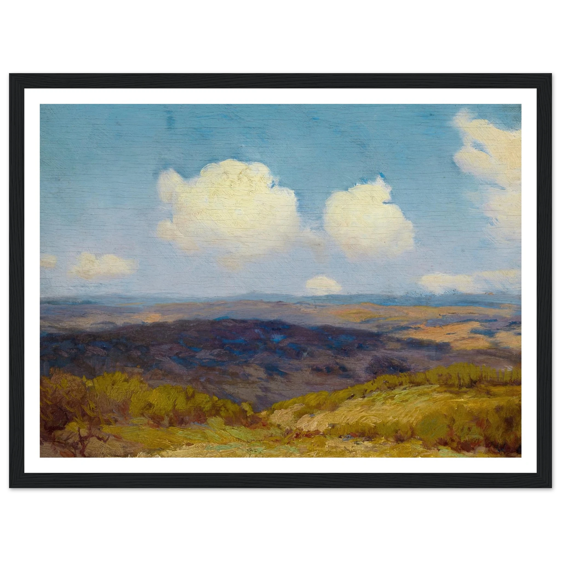Flying Shadows (1910) Art Print | Julian Onderdonk - Framed Poster - 30x40 cm / 12x16″ - Black frame