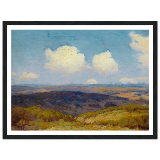 Flying Shadows (1910) Art Print | Julian Onderdonk - Framed Poster - 30x40 cm / 12x16″ - Black frame