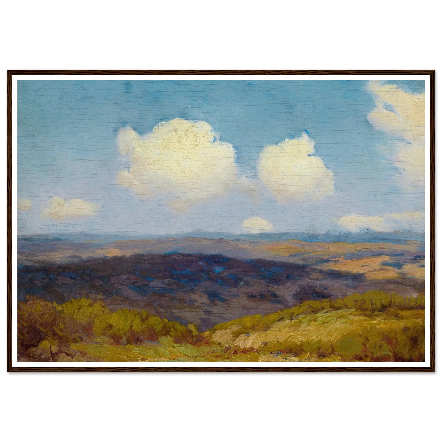 Flying Shadows (1910) Art Print | Julian Onderdonk - Framed Poster - 30x40 cm / 12x16″ - Black frame