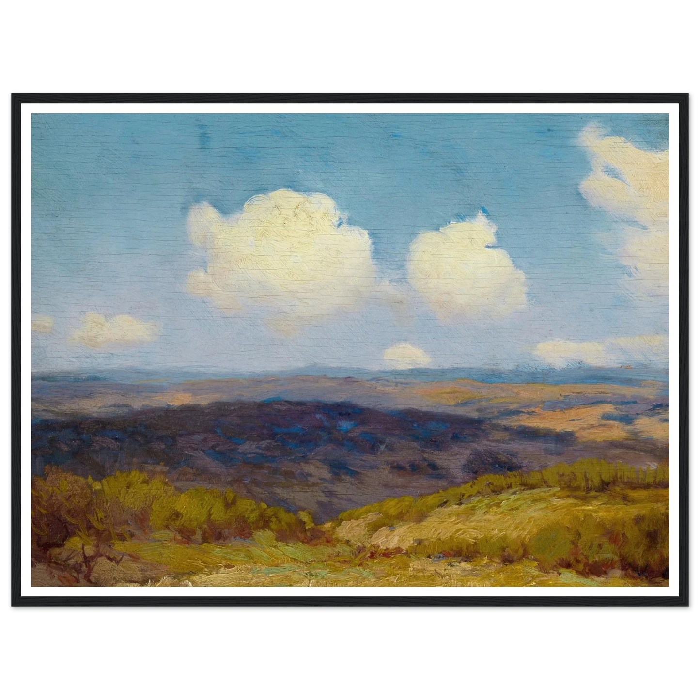Flying Shadows (1910) Art Print | Julian Onderdonk - Framed Poster - 30x40 cm / 12x16″ - Black frame
