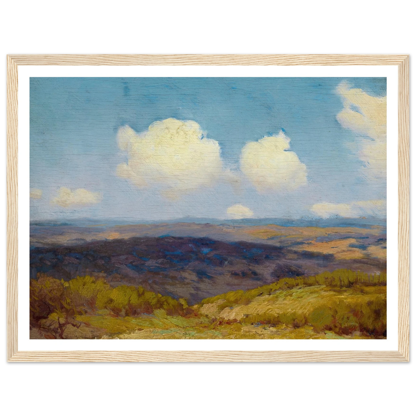 Flying Shadows (1910) Art Print | Julian Onderdonk - Framed Poster - 30x40 cm / 12x16″ - Black frame