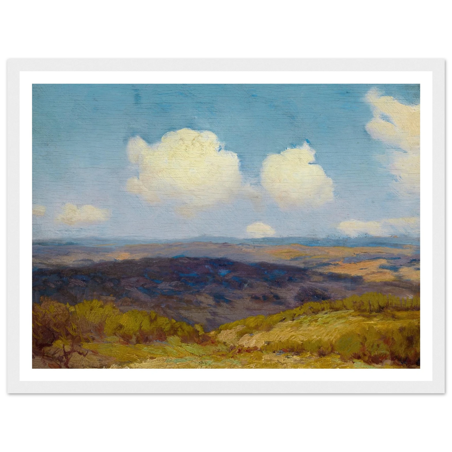 Flying Shadows (1910) Art Print | Julian Onderdonk - Framed Poster - 30x40 cm / 12x16″ - Black frame