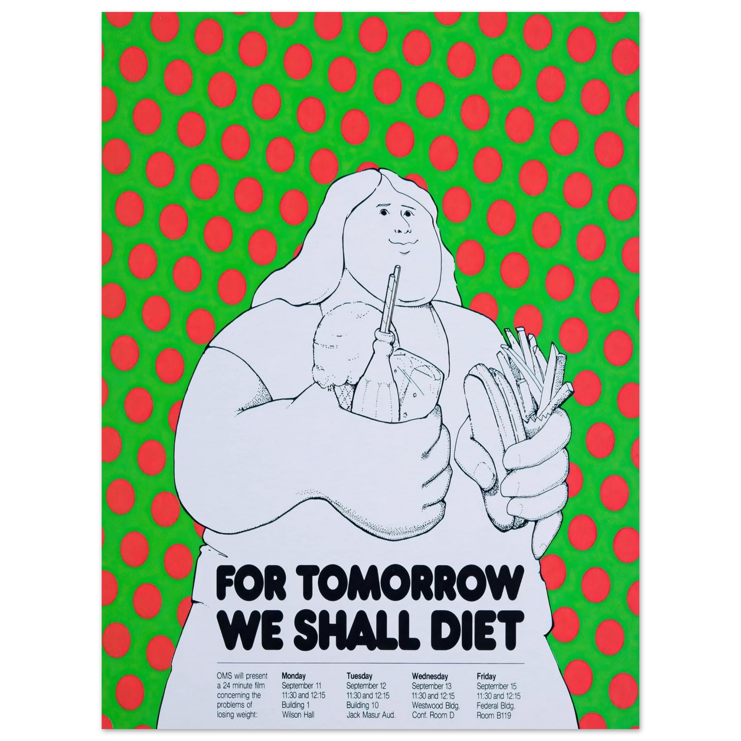 For tomorrow we shall diet Art Print | National Institutes of Health - Framed Poster - 30x40 cm / 12x16″ - Black frame