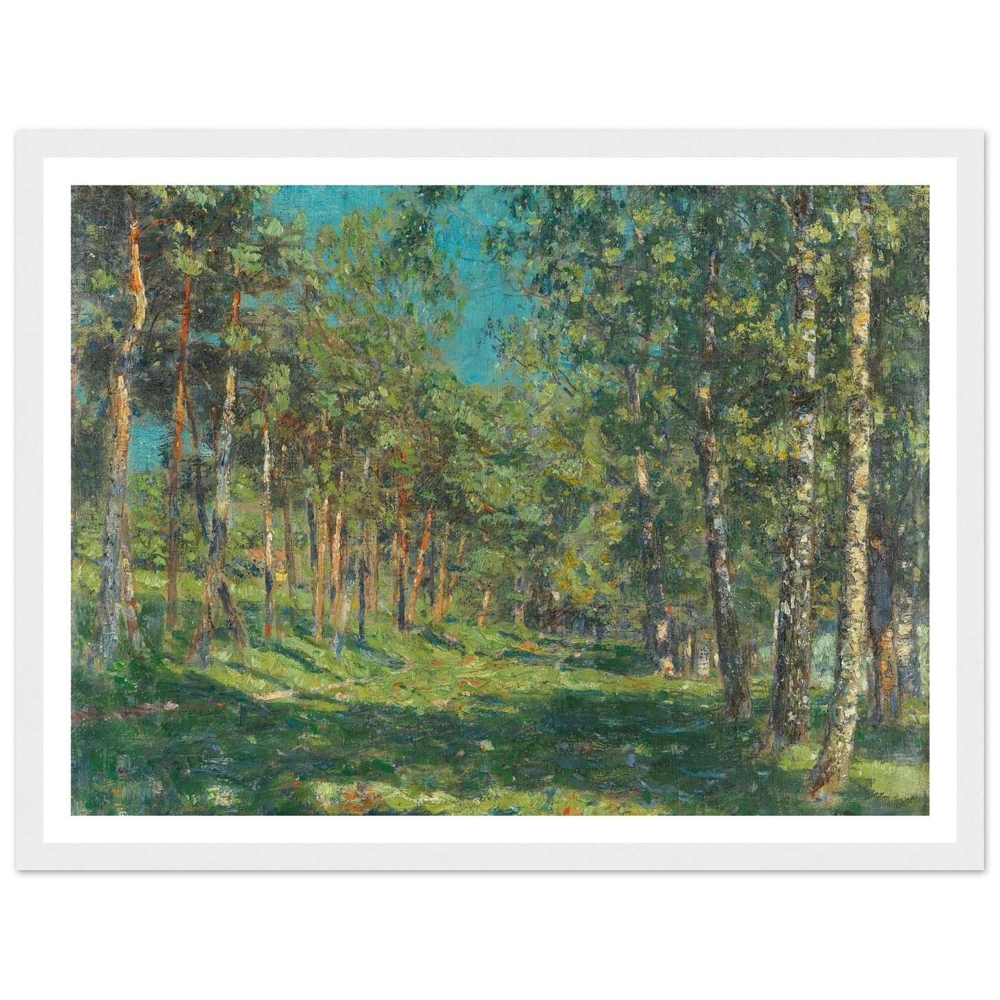 Forest (1900) Art Print | Christian Rohlfs - Framed Poster - 30x40 cm / 12x16″ - Black frame