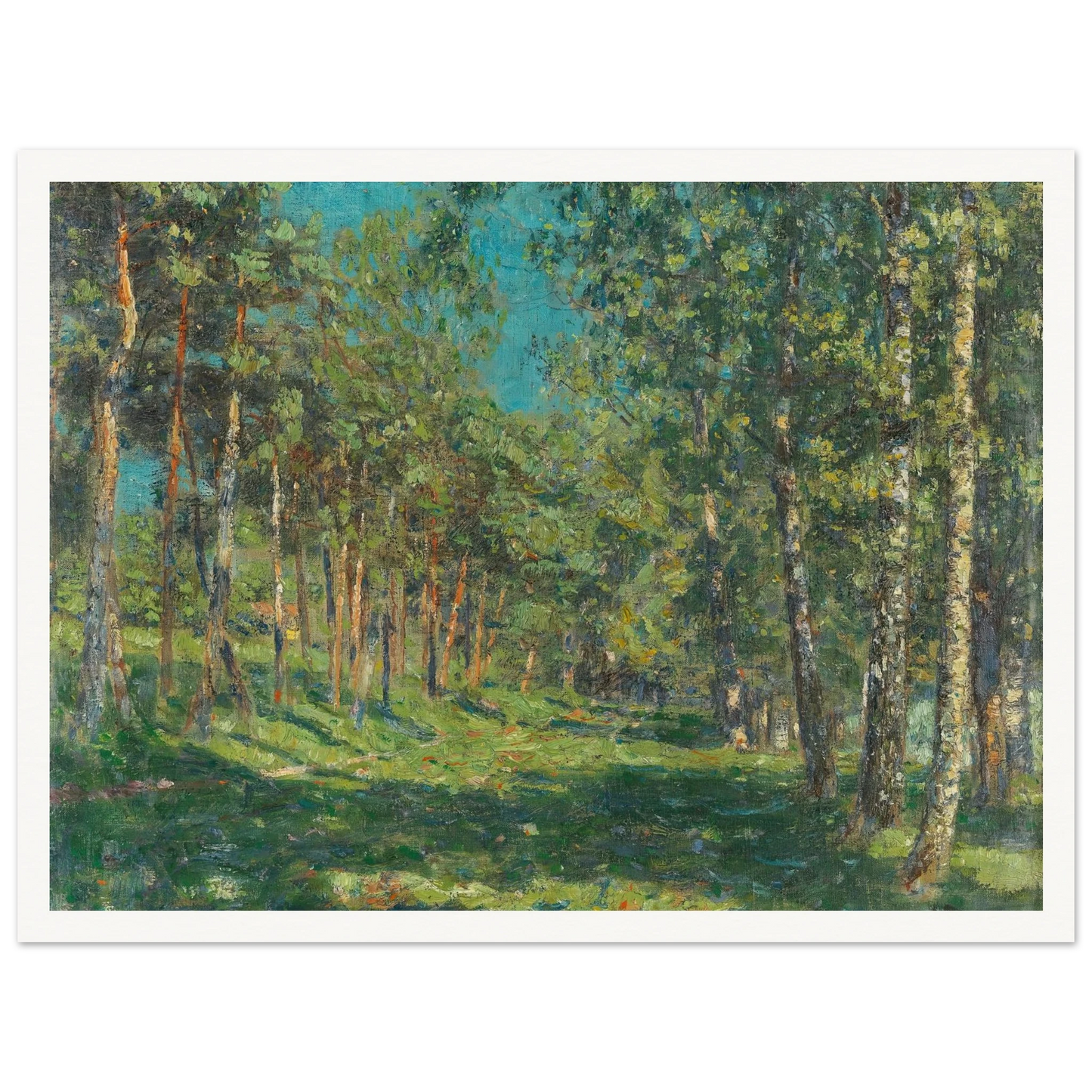 Forest (1900) Art Print | Christian Rohlfs - Framed Poster - 30x40 cm / 12x16″ - Black frame