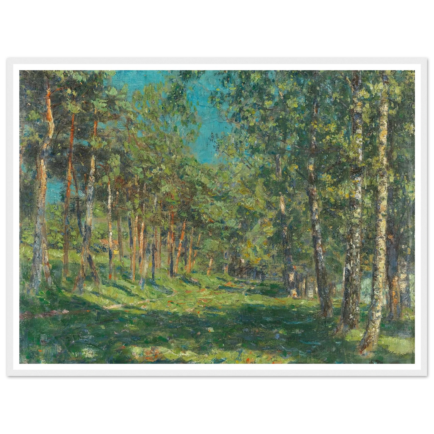 Forest (1900) Art Print | Christian Rohlfs - Framed Poster - 30x40 cm / 12x16″ - Black frame