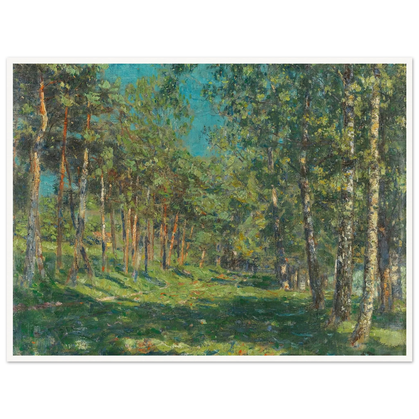 Forest (1900) Art Print | Christian Rohlfs - Framed Poster - 30x40 cm / 12x16″ - Black frame