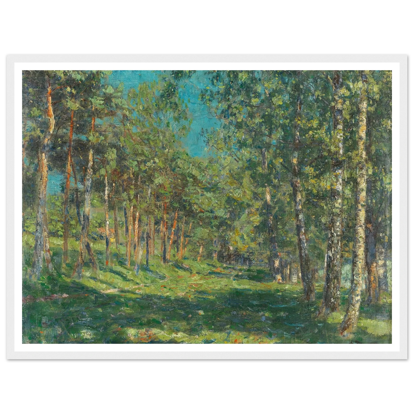 Forest (1900) Art Print | Christian Rohlfs - Framed Poster - 30x40 cm / 12x16″ - Black frame
