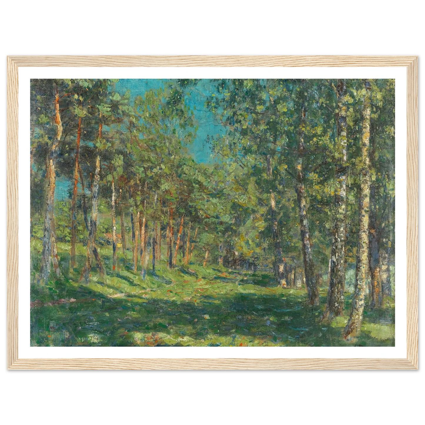 Forest (1900) Art Print | Christian Rohlfs - Framed Poster - 30x40 cm / 12x16″ - Black frame