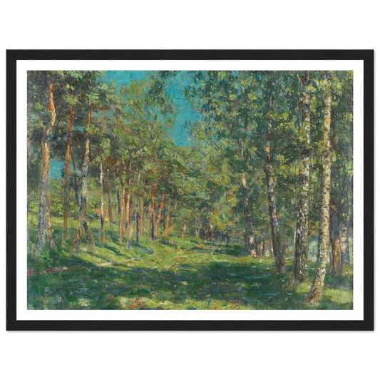 Forest (1900) Art Print | Christian Rohlfs - Framed Poster - 30x40 cm / 12x16″ - Black frame