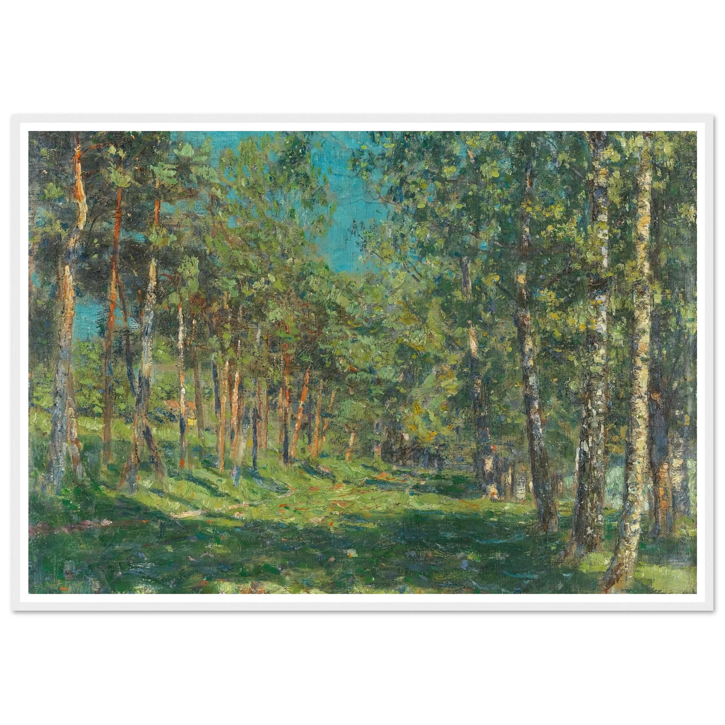 Forest (1900) Art Print | Christian Rohlfs - Framed Poster - 30x40 cm / 12x16″ - Black frame