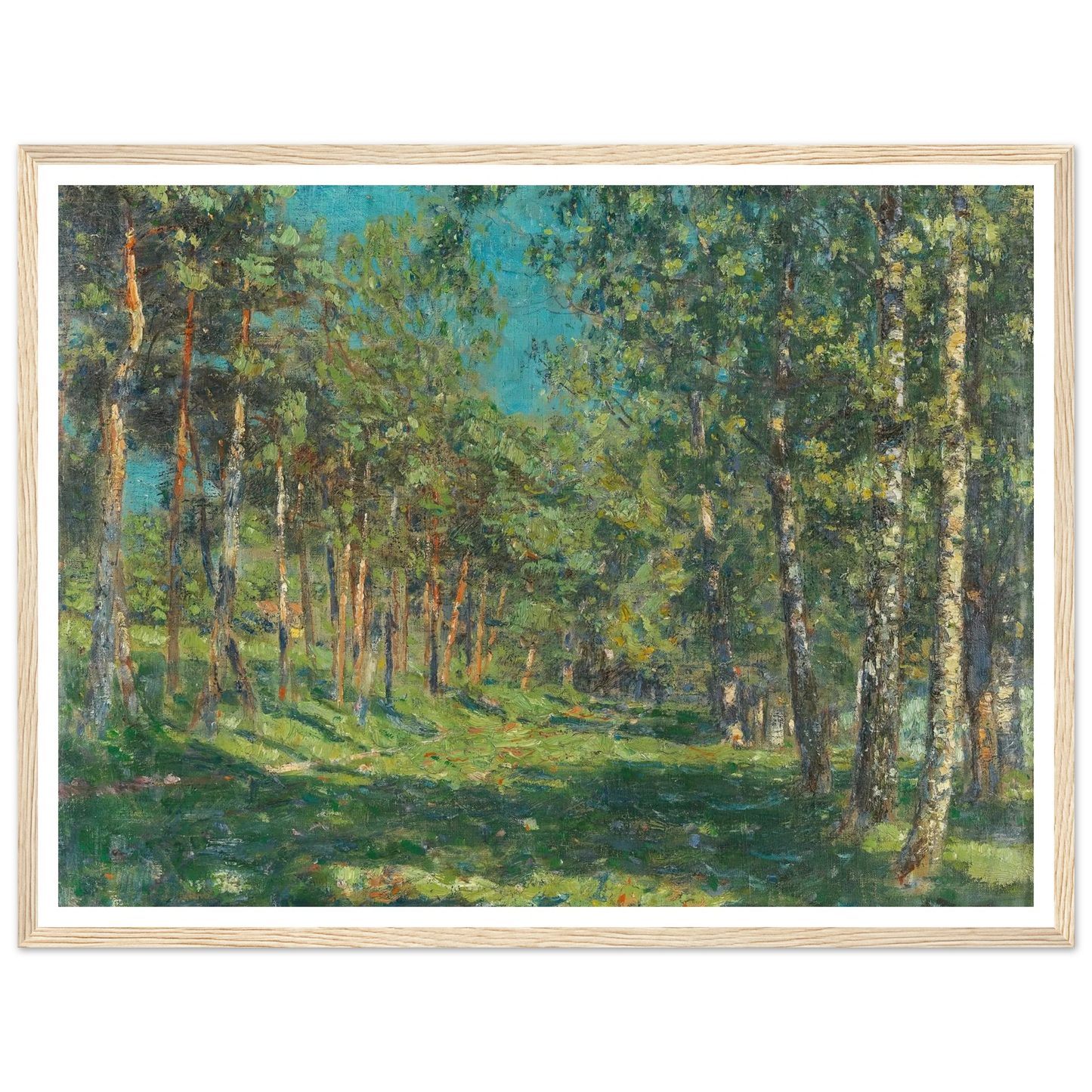 Forest (1900) Art Print | Christian Rohlfs - Framed Poster - 30x40 cm / 12x16″ - Black frame