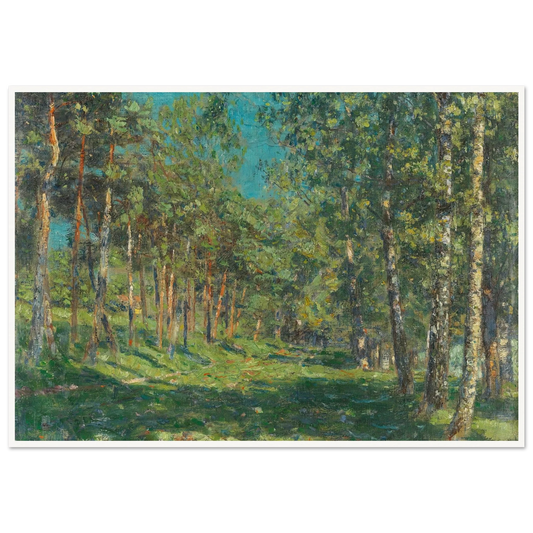 Forest (1900) Art Print | Christian Rohlfs - Framed Poster - 30x40 cm / 12x16″ - Black frame