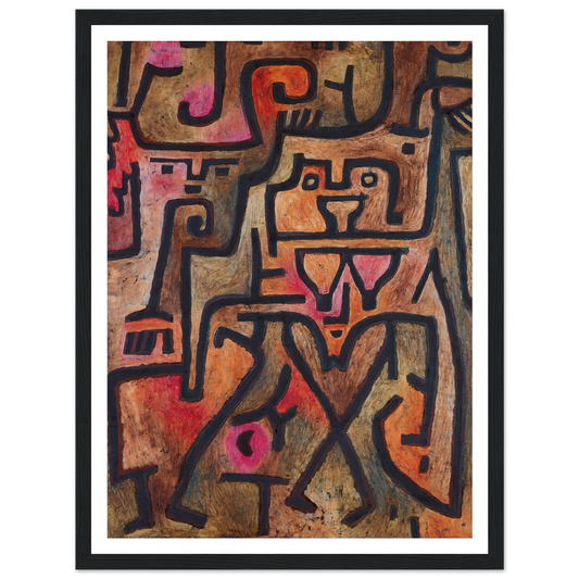 Forest Witches (1938) Art Print | Paul Klee - Framed Poster - 30x40 cm / 12x16″ - Black frame