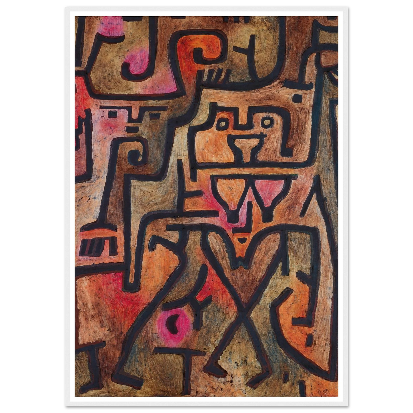 Forest Witches (1938) Art Print | Paul Klee - Framed Poster - 30x40 cm / 12x16″ - Black frame