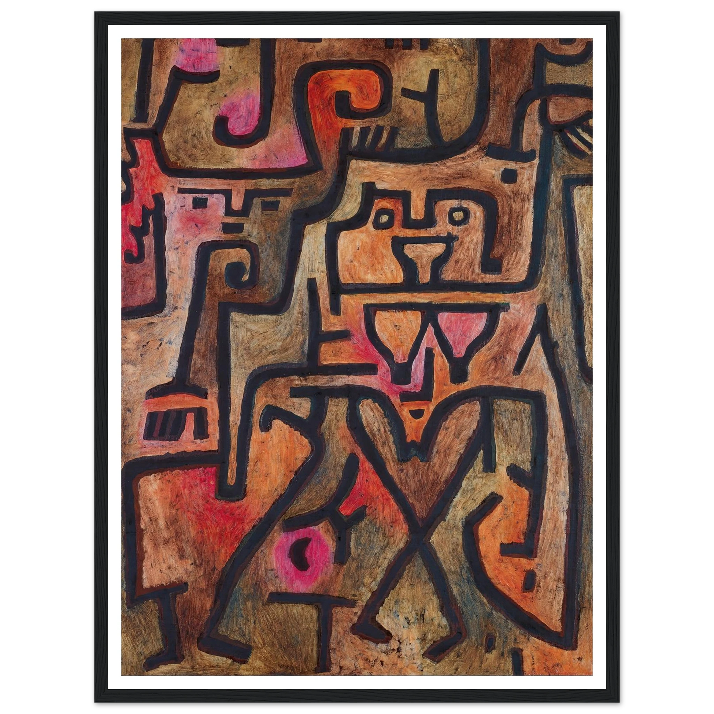 Forest Witches (1938) Art Print | Paul Klee - Framed Poster - 30x40 cm / 12x16″ - Black frame
