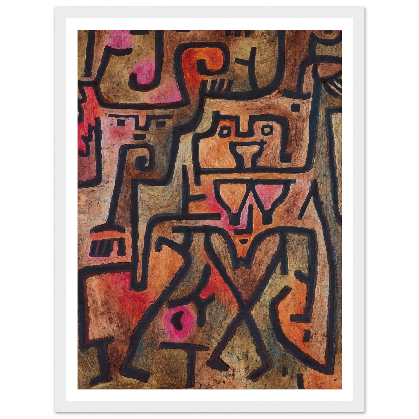 Forest Witches (1938) Art Print | Paul Klee - Framed Poster - 30x40 cm / 12x16″ - Black frame