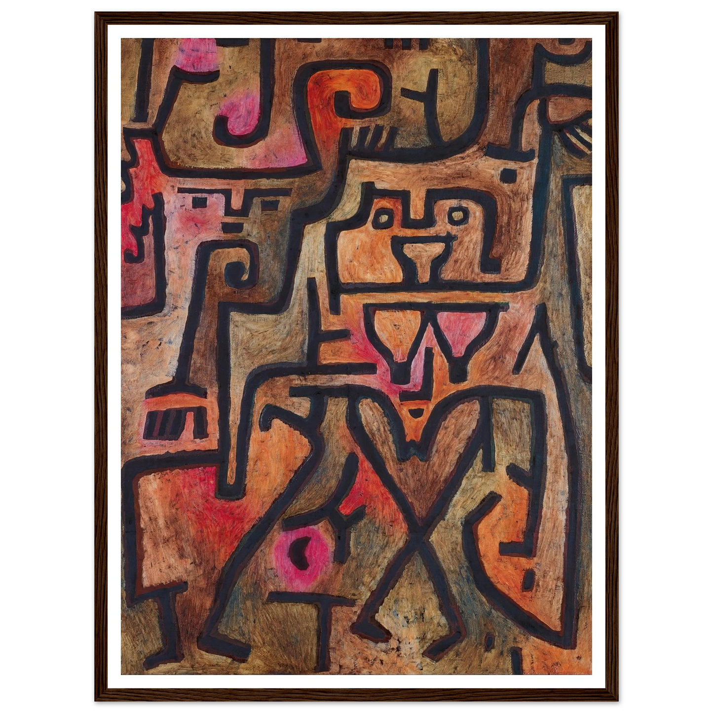 Forest Witches (1938) Art Print | Paul Klee - Framed Poster - 30x40 cm / 12x16″ - Black frame