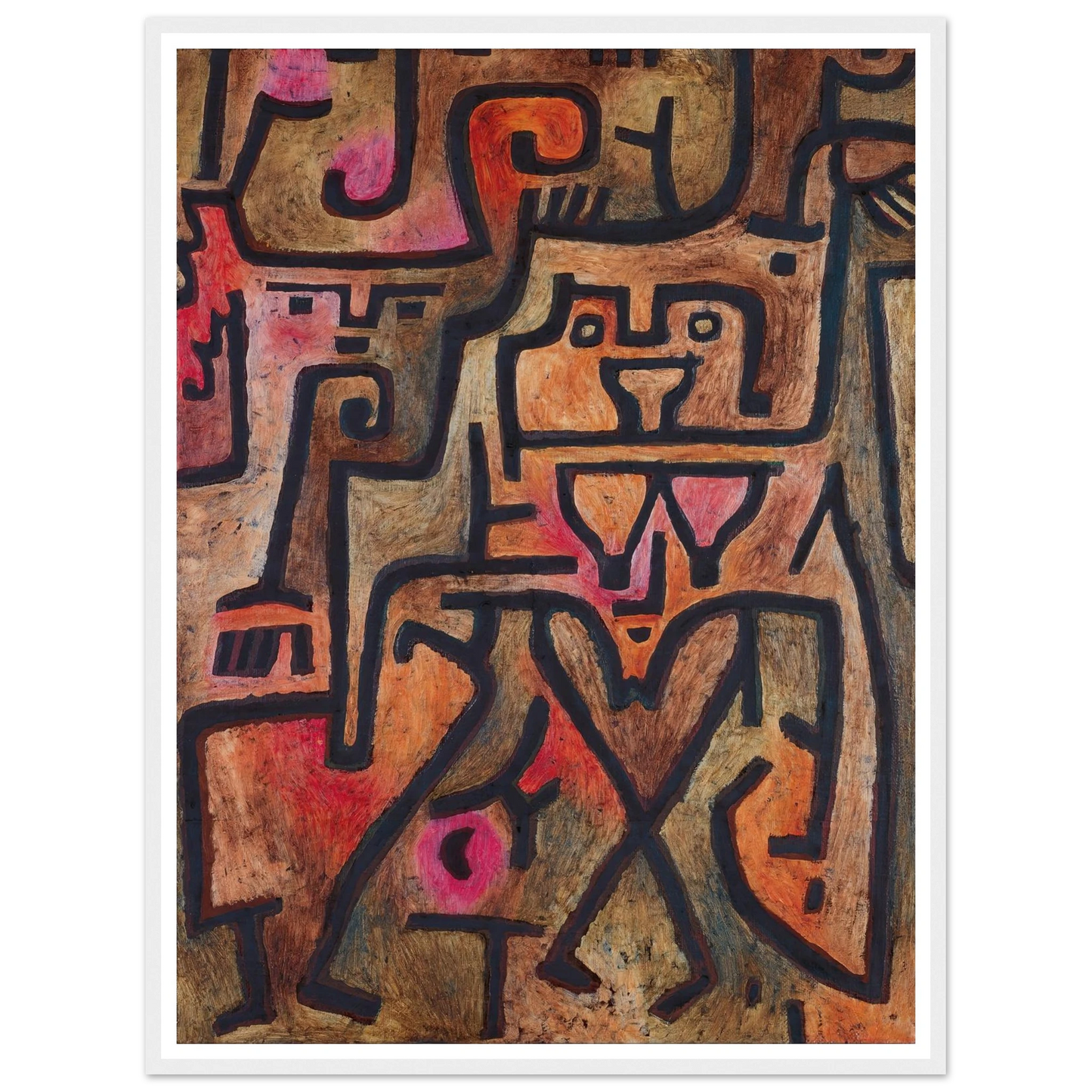 Forest Witches (1938) Art Print | Paul Klee - Framed Poster - 30x40 cm / 12x16″ - Black frame