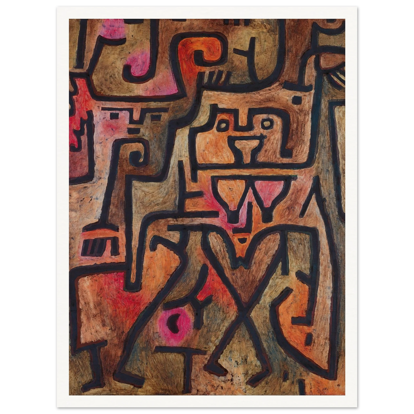 Forest Witches (1938) Art Print | Paul Klee - Framed Poster - 30x40 cm / 12x16″ - Black frame
