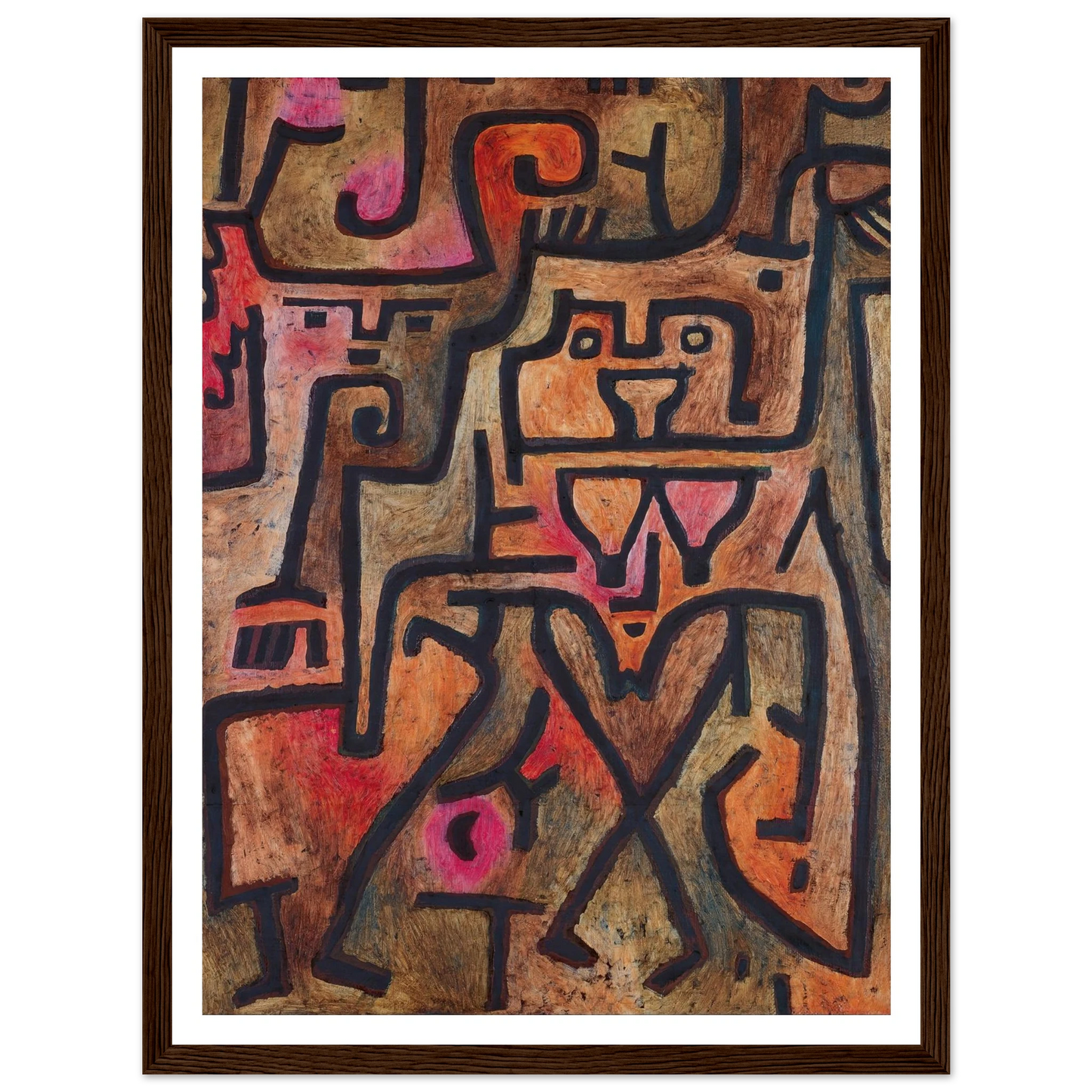 Forest Witches (1938) Art Print | Paul Klee - Framed Poster - 30x40 cm / 12x16″ - Black frame