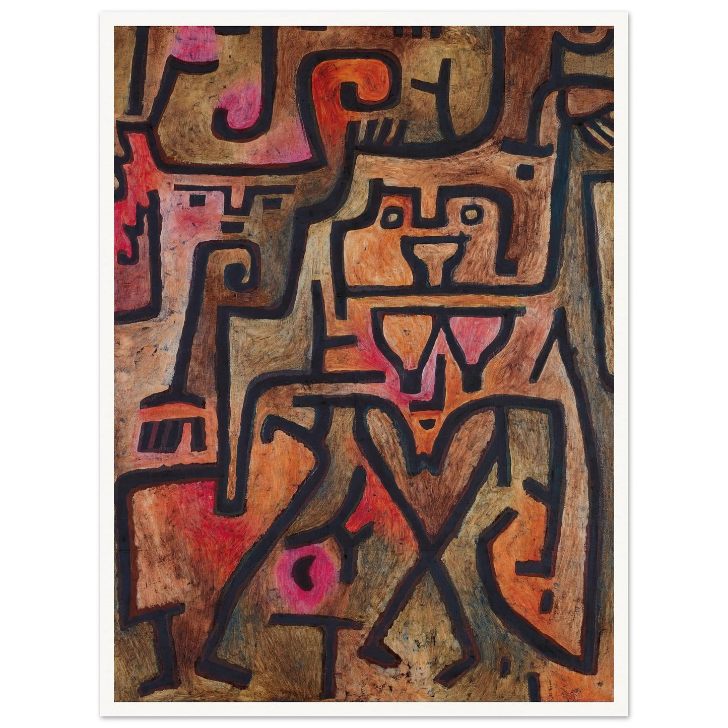 Forest Witches (1938) Art Print | Paul Klee - Framed Poster - 30x40 cm / 12x16″ - Black frame