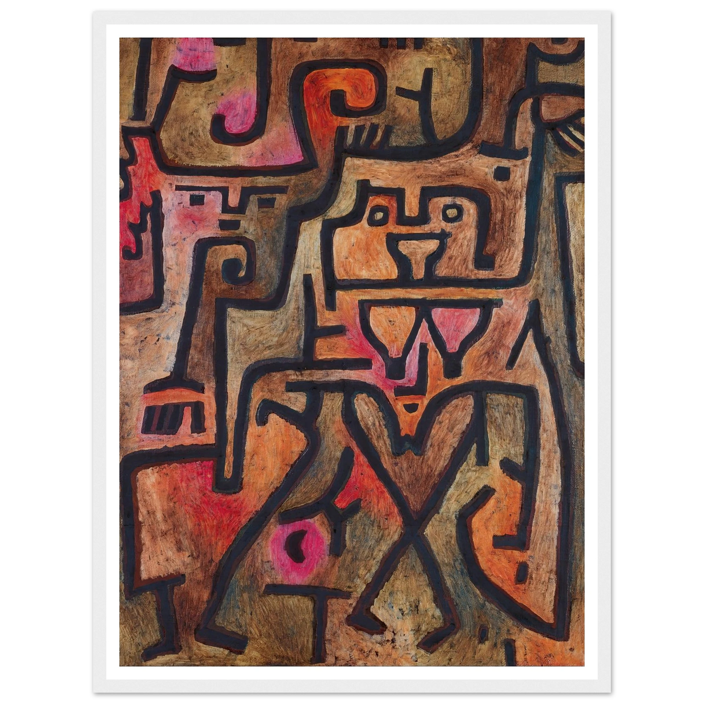 Forest Witches (1938) Art Print | Paul Klee - Framed Poster - 30x40 cm / 12x16″ - Black frame