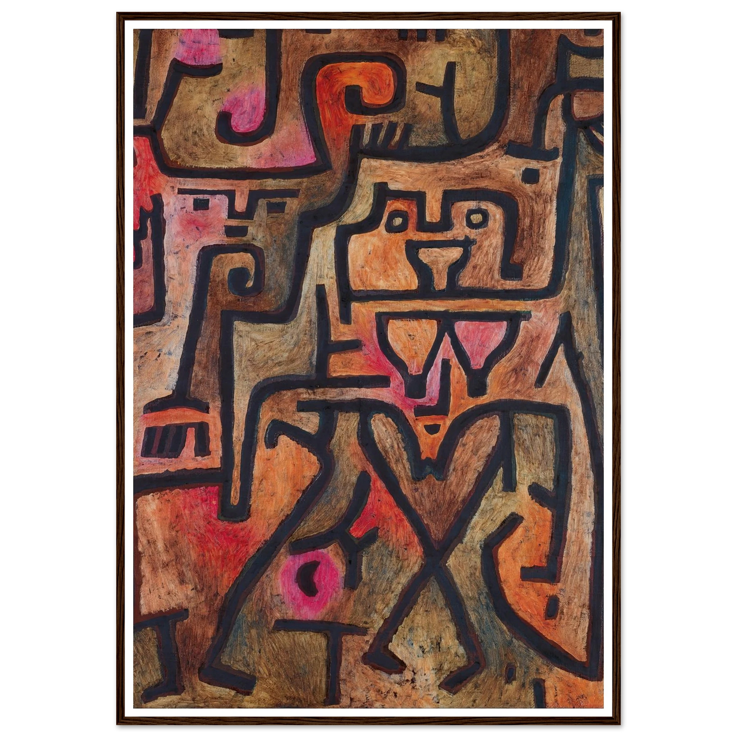 Forest Witches (1938) Art Print | Paul Klee - Framed Poster - 30x40 cm / 12x16″ - Black frame