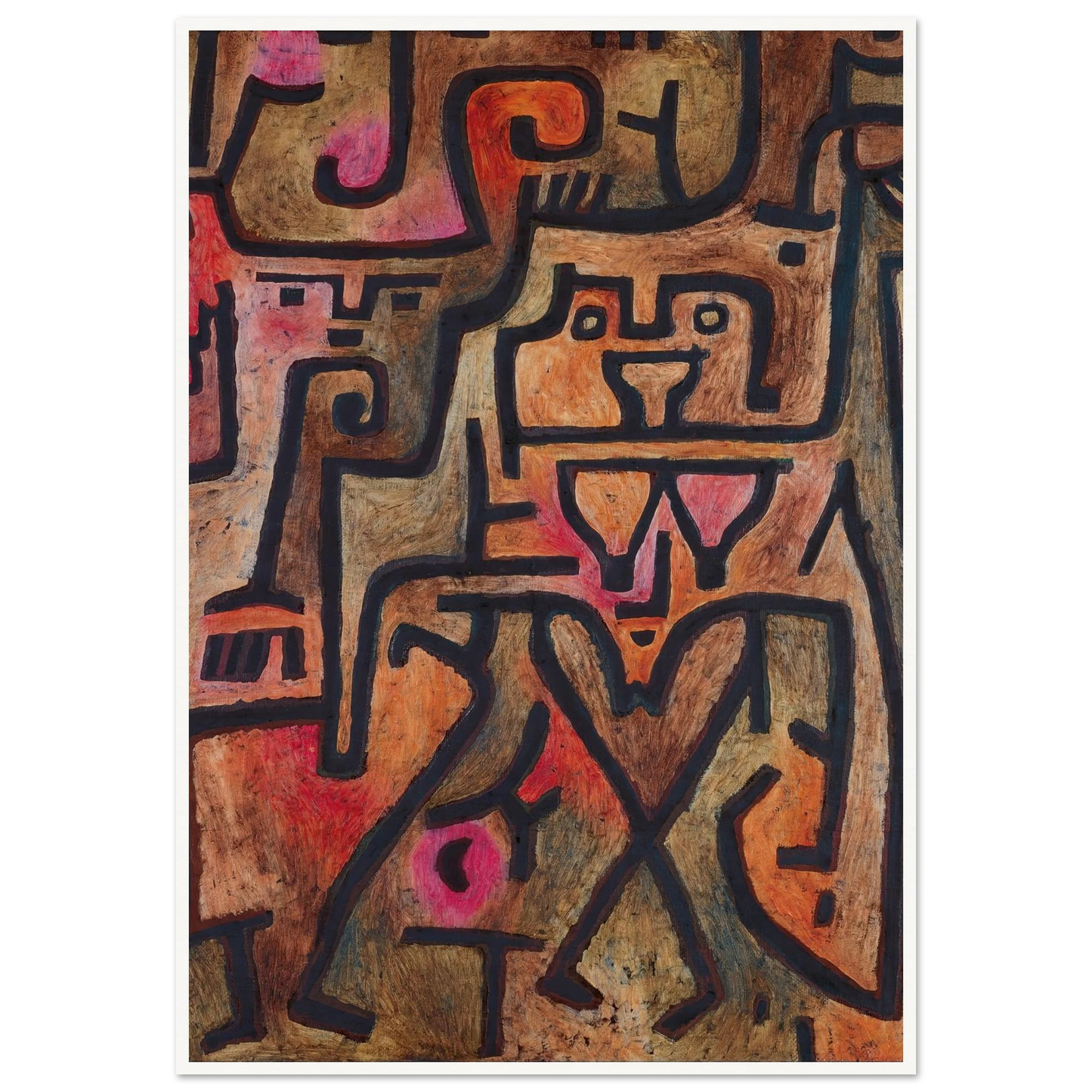 Forest Witches (1938) Art Print | Paul Klee - Framed Poster - 30x40 cm / 12x16″ - Black frame