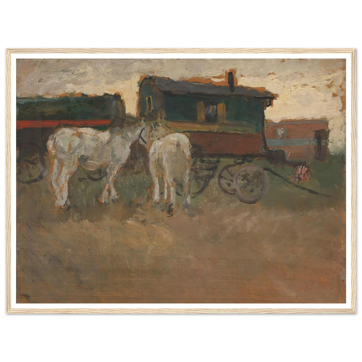 From Brittany (1901) Art Print | Frits Thaulow - Framed Poster - 30x40 cm / 12x16″ - Black frame