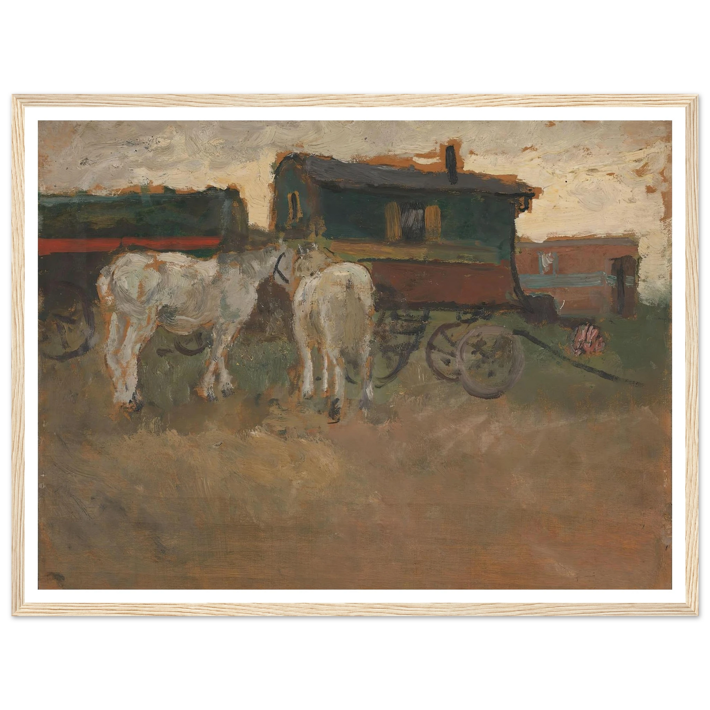 From Brittany (1901) Art Print | Frits Thaulow - Framed Poster - 30x40 cm / 12x16″ - Black frame