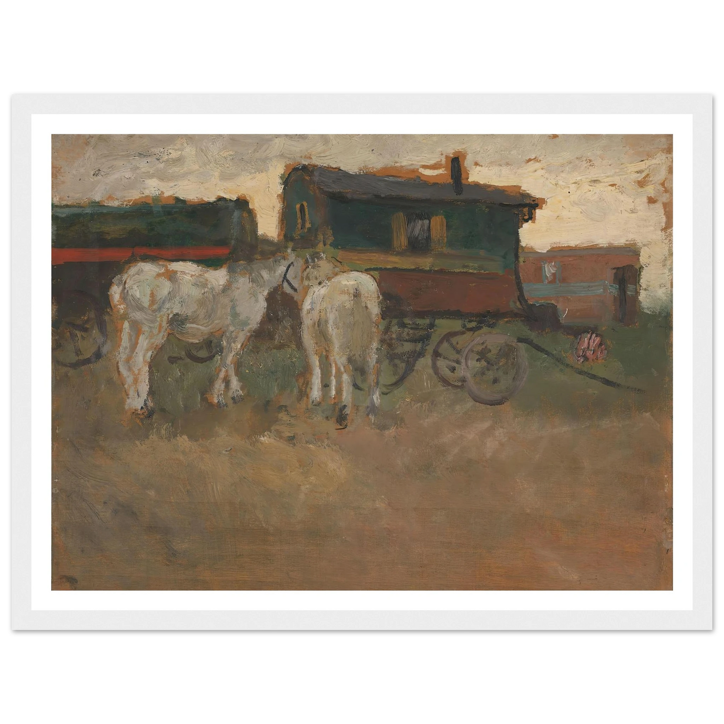 From Brittany (1901) Art Print | Frits Thaulow - Framed Poster - 30x40 cm / 12x16″ - Black frame