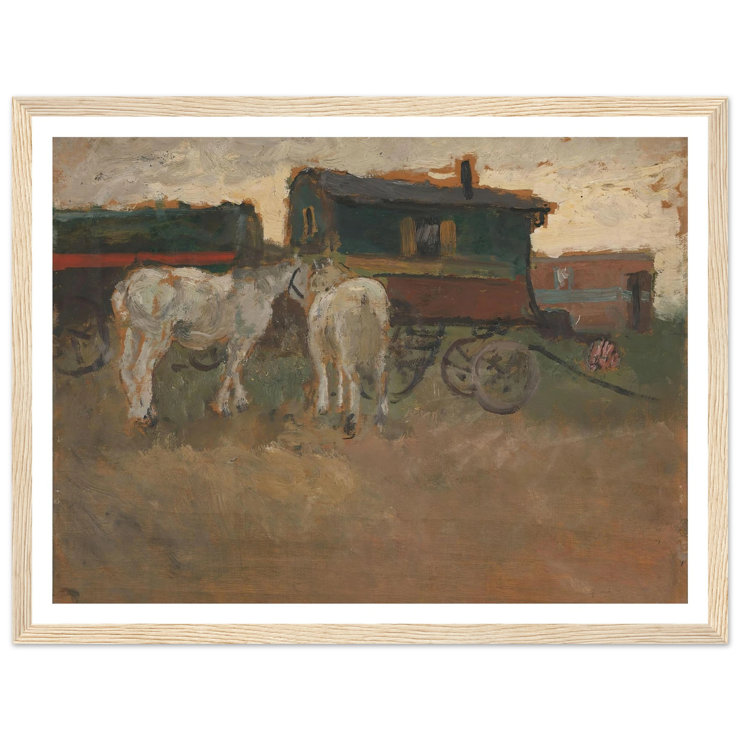 From Brittany (1901) Art Print | Frits Thaulow - Framed Poster - 30x40 cm / 12x16″ - Black frame