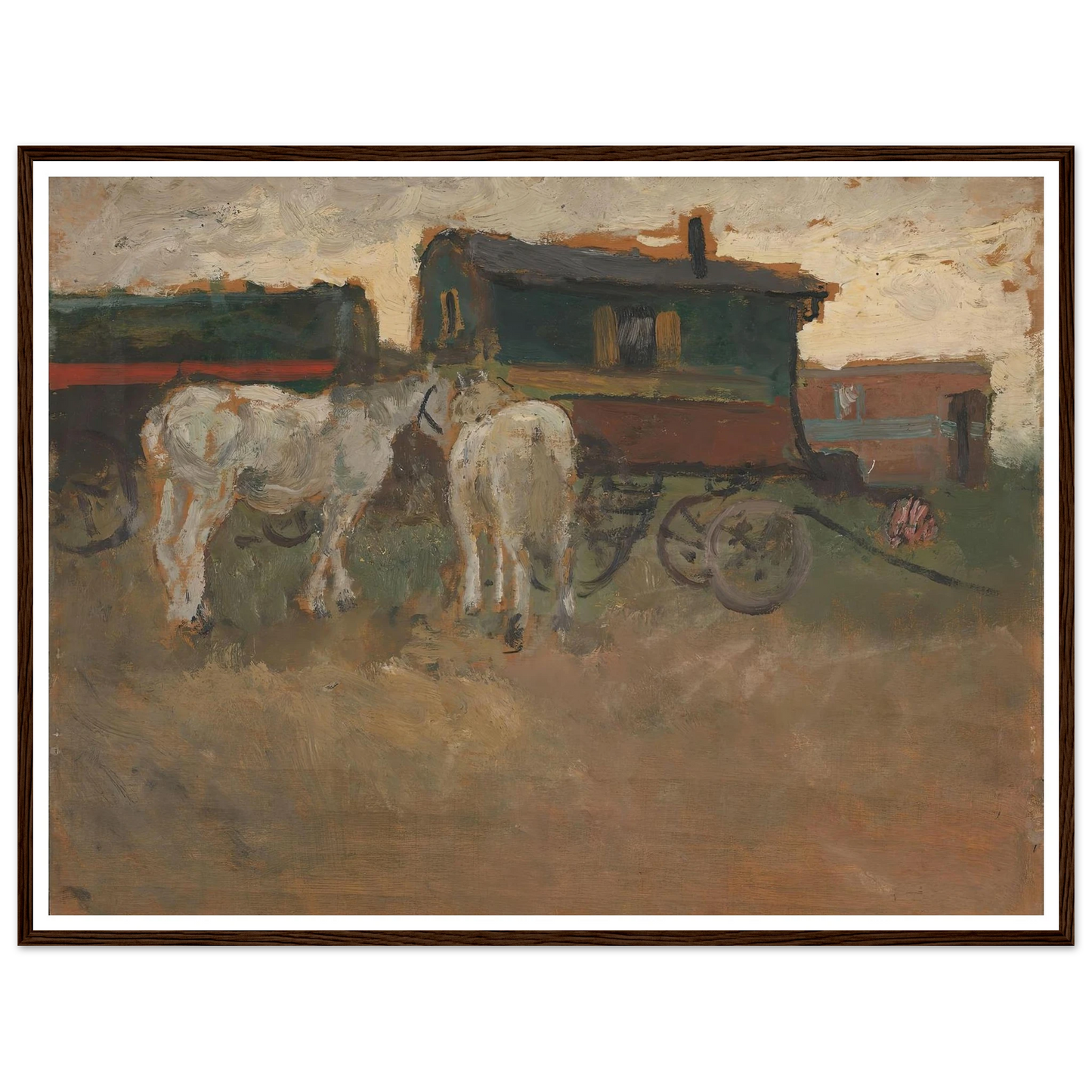 From Brittany (1901) Art Print | Frits Thaulow - Framed Poster - 30x40 cm / 12x16″ - Black frame