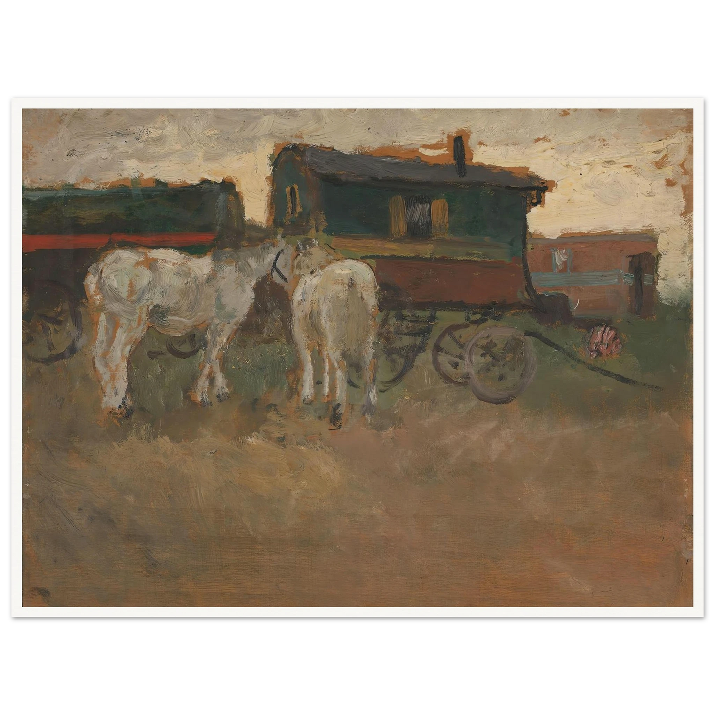 From Brittany (1901) Art Print | Frits Thaulow - Framed Poster - 30x40 cm / 12x16″ - Black frame