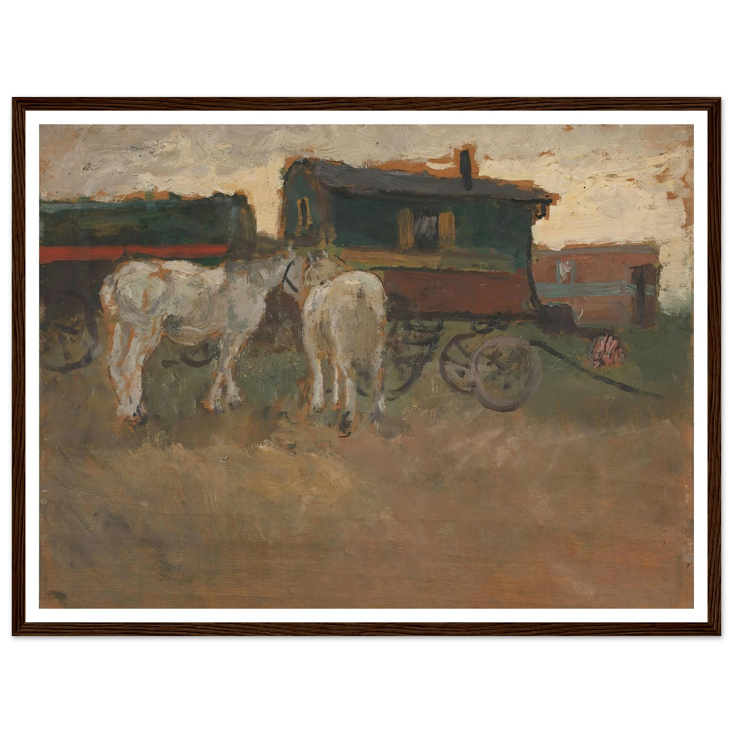 From Brittany (1901) Art Print | Frits Thaulow - Framed Poster - 30x40 cm / 12x16″ - Black frame