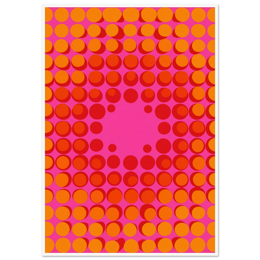 Fuchsia Vibration - Framed Poster - 30x40 cm / 12x16″ - Black frame